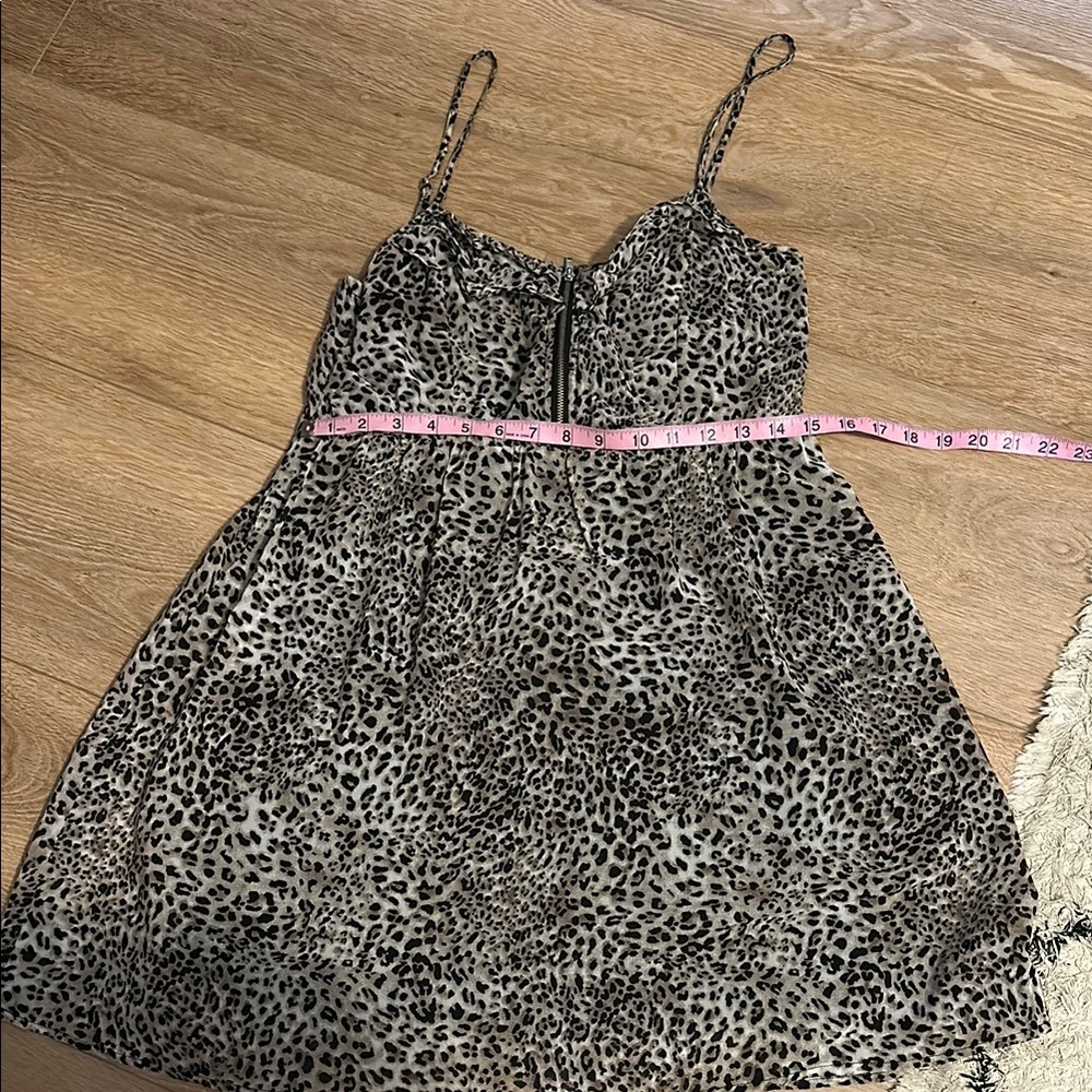 2000s Leopard print mini dress vintage